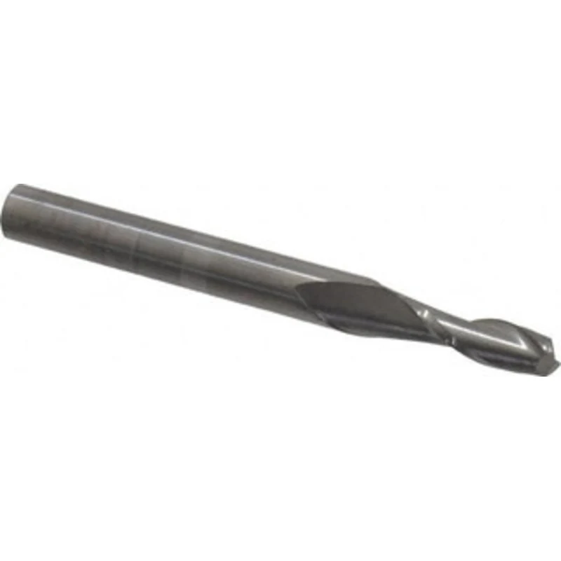 KYOCERA SGS 13/64, 5/8 LOC, 1/4 Shank Diam, 2-1/2 OAL, 2 Flute, Solid Carbide Square End Mill Single End, Uncoated, S...